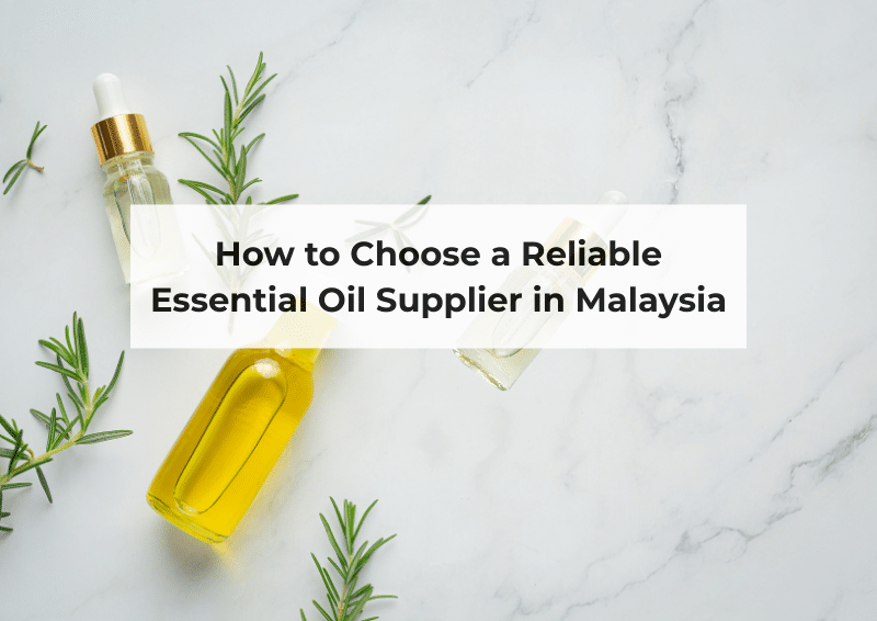 Essential Oil Supplier Malaysia for wellness and spa