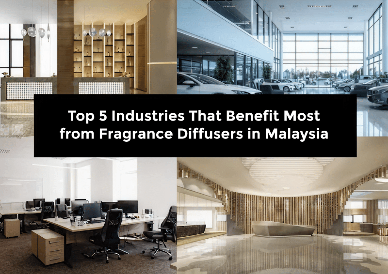 Fragrance diffusers enhancing ambiance in Malaysian hotels, restaurants, offices, retail stores, and wellness center