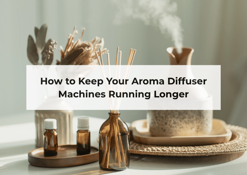 Cleaning and maintaining an aroma diffuser machine for long-lasting performance