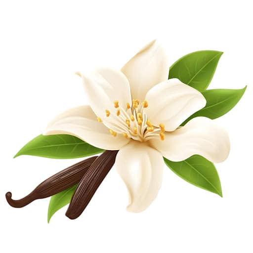Vanilla pods and flowers symbolizing warm and comforting diffuser scent in Malaysia